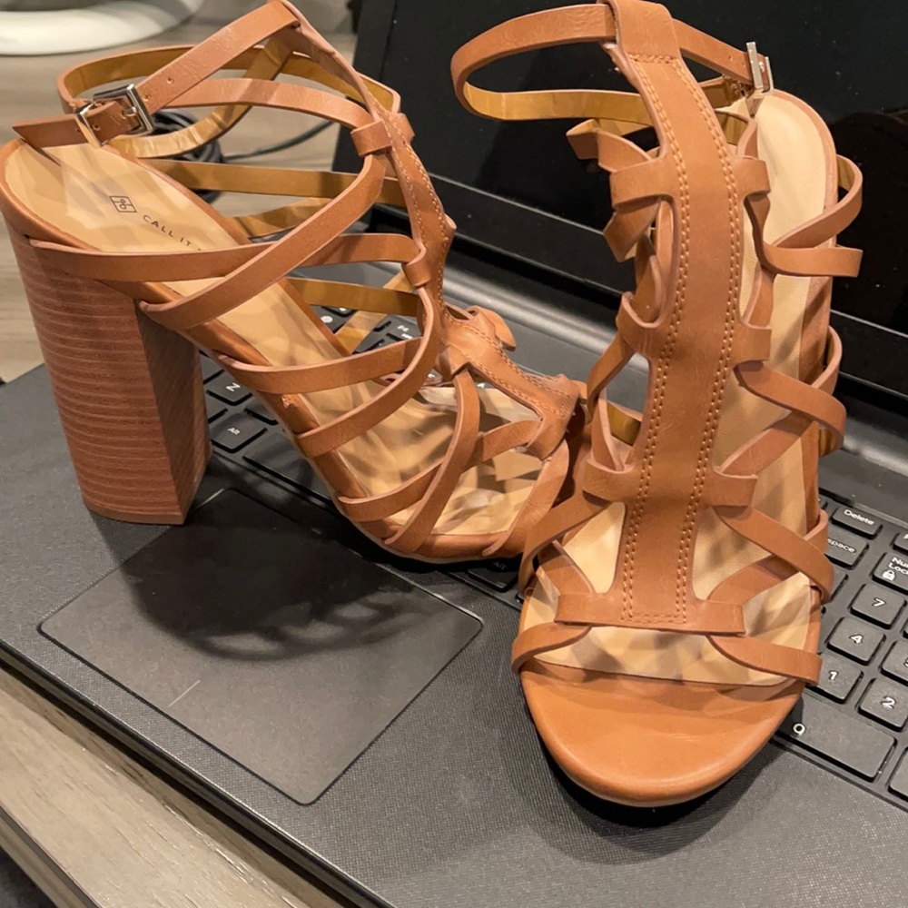 “Call it spring” block Sandals